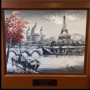 Parisienne Original Oil Painting Cityscape 8x10